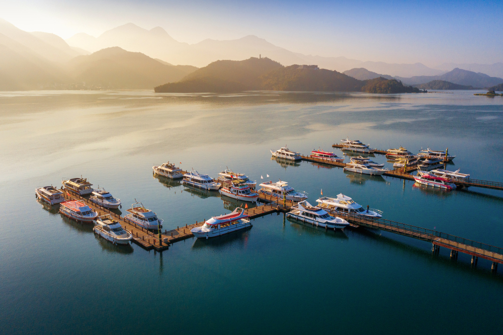 日月潭景點示意圖